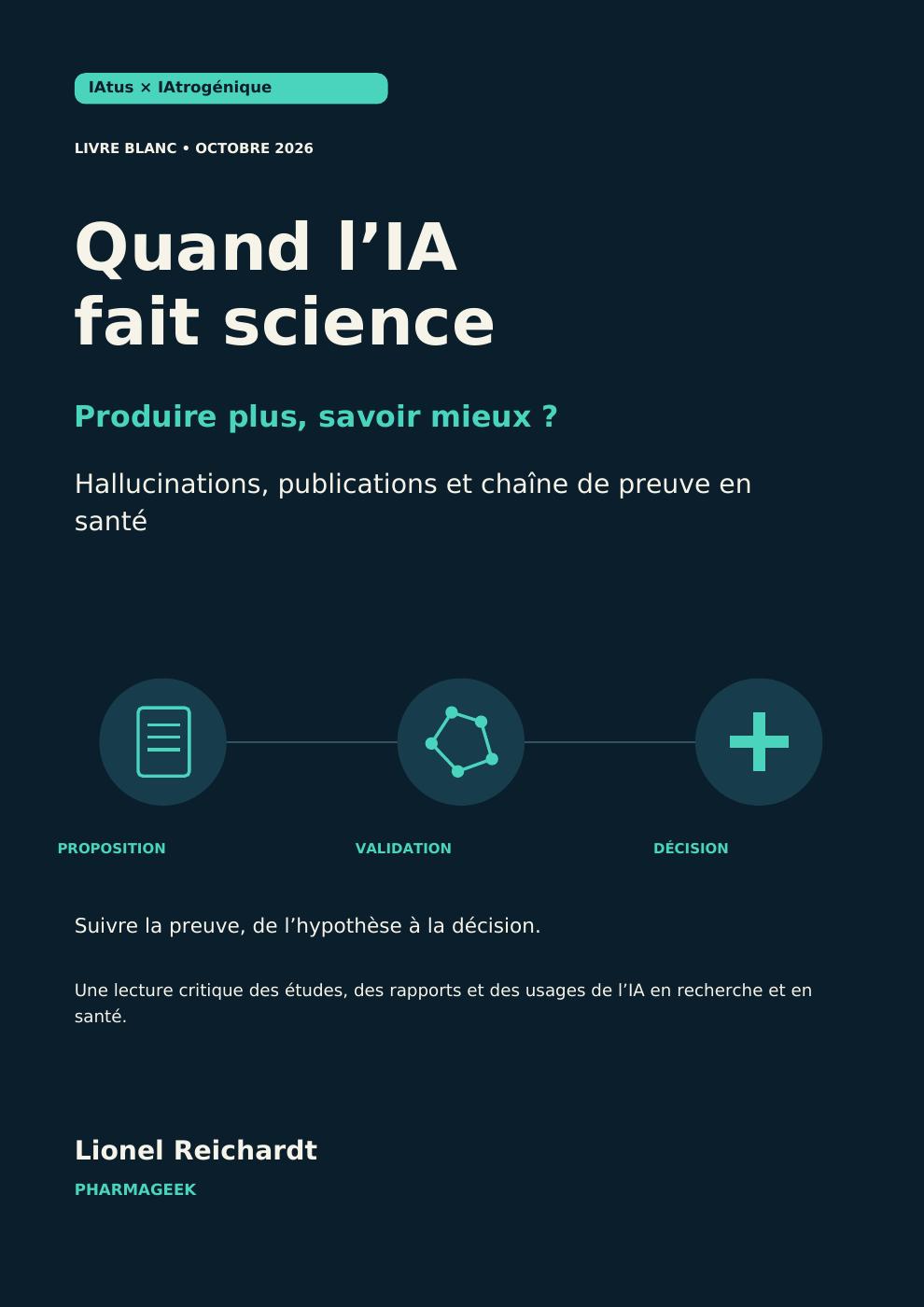 Couverture : Quand l’IA fait science — Hallucinations et preuves en santé